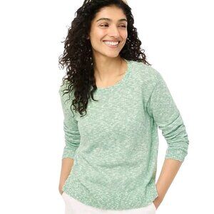 J.Crew Crewneck Beach Sweater Frosted Seaweed Green Sustainable Cotton Size XL